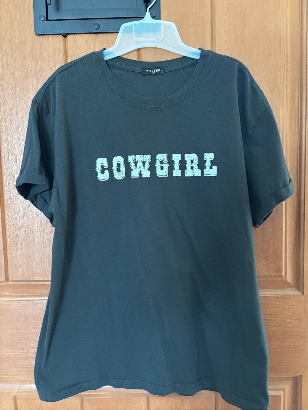 Zutter Black "Cowgirl" Short Sleeve Graphic Tee